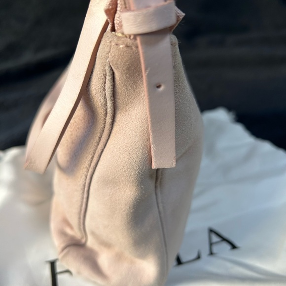New Authentic Furla Pink Suede Purse - Picture 14 of 15
